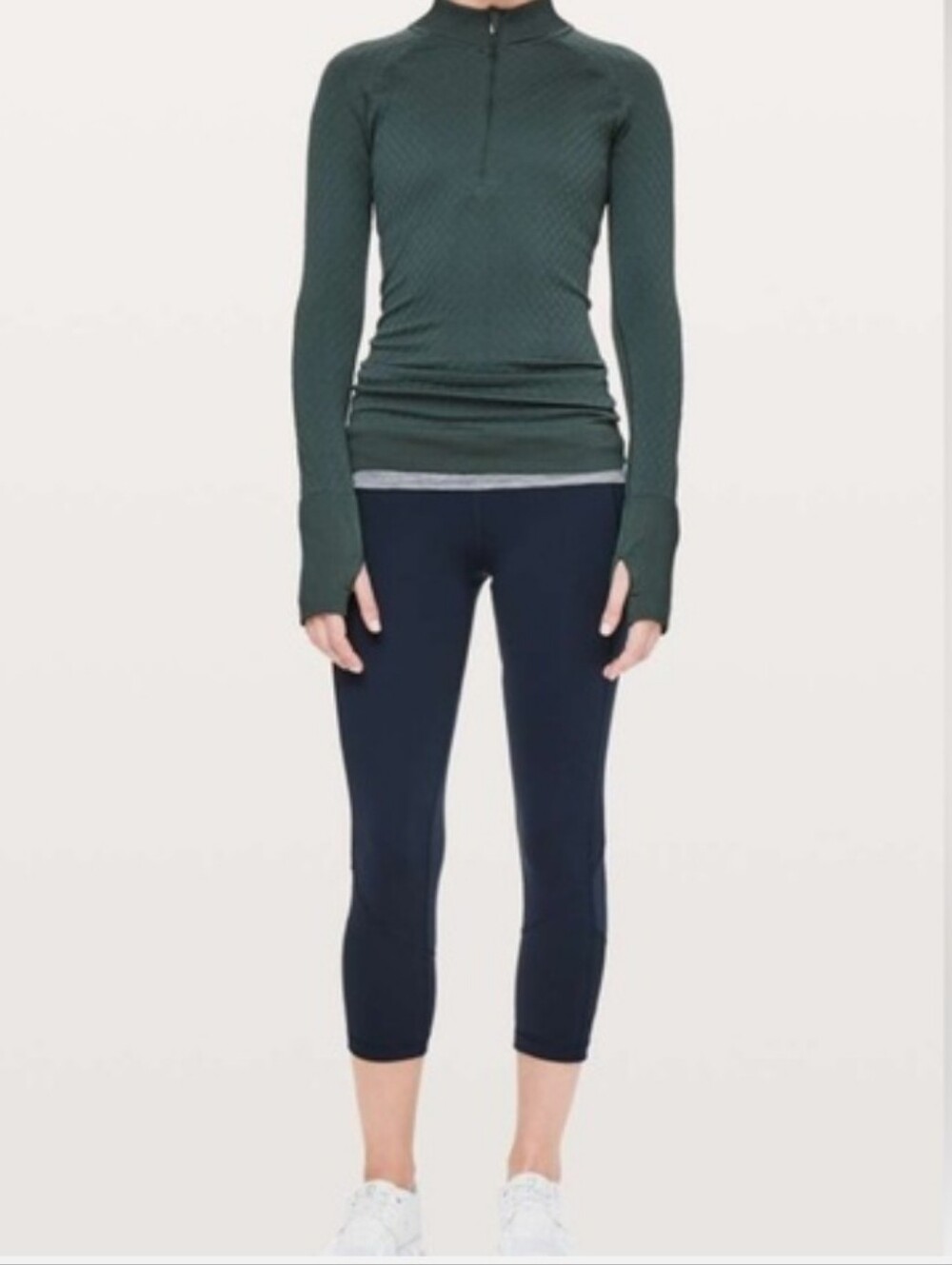 Lululemon Pace Rival Crop *Full-On Luxtreme 22"True Navy Women 12